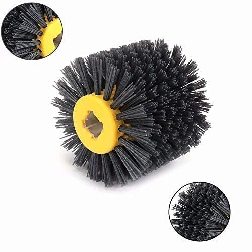 SIGNI Abrasive NYLON Wire Drawing Wheel Drum Burnishing Polishing Brush for Wooden Furniture Floor Polishing 120X100mm 120 Grit 1pack - Image 4